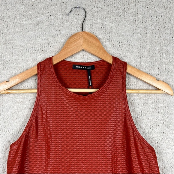Revolve Koral Top Womens‎ X-Small Rogue Aerate Shiny Netz Tank Top Gym Workout - Picture 3 of 12